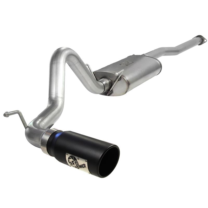 aFe MACH Force-Xp 3 IN 409 Stainless Steel Cat-Back Exhaust System w/Black Tip (49-46022-B)