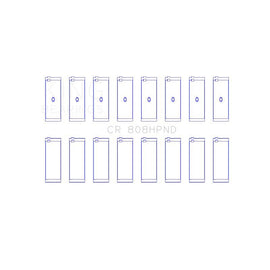 King Engine Bearings Connecting Rod Bearing Set for 1970 Pontiac Laurentian (CR 808HPNDSTDX)