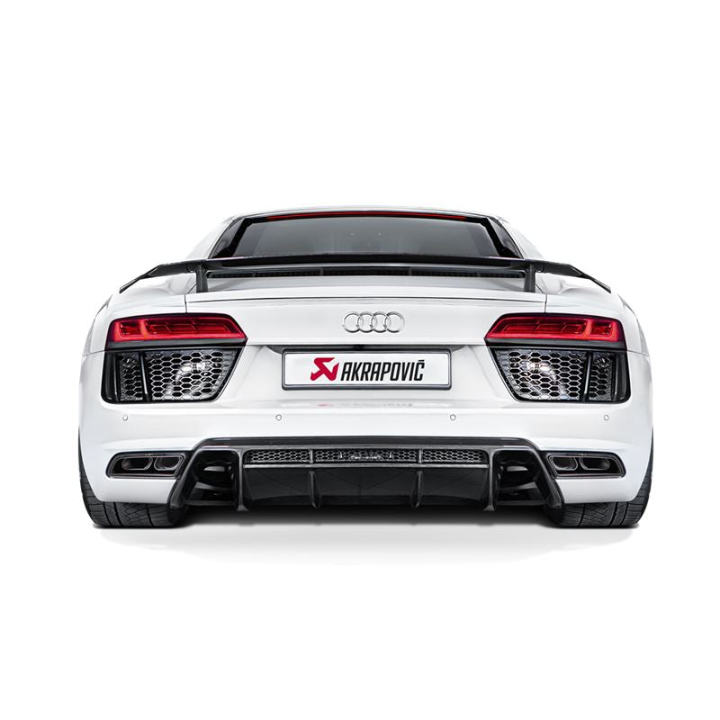 Akrapovic 16-17 Audi R8 5.2 FSI Coupe/Spyder Slip-On Line (Titanium) w/ Carbon Titanium Tips (S-AUR8SO3-T)