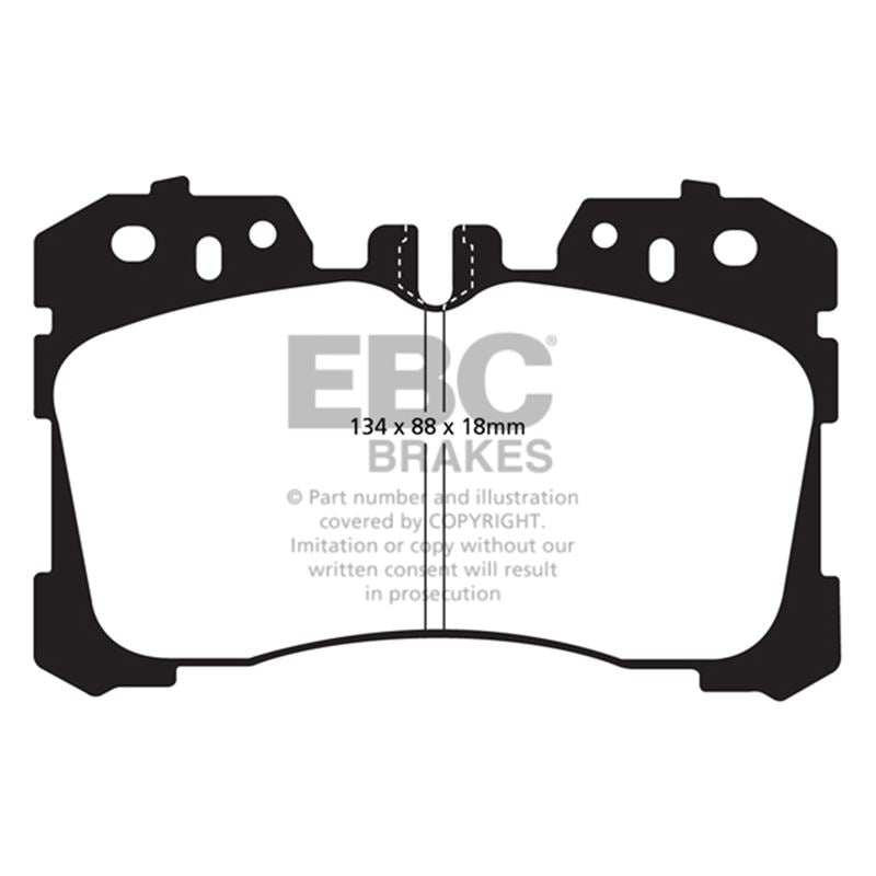 EBC Yellowstuff Street And Track Brake Pads (DP41811R)