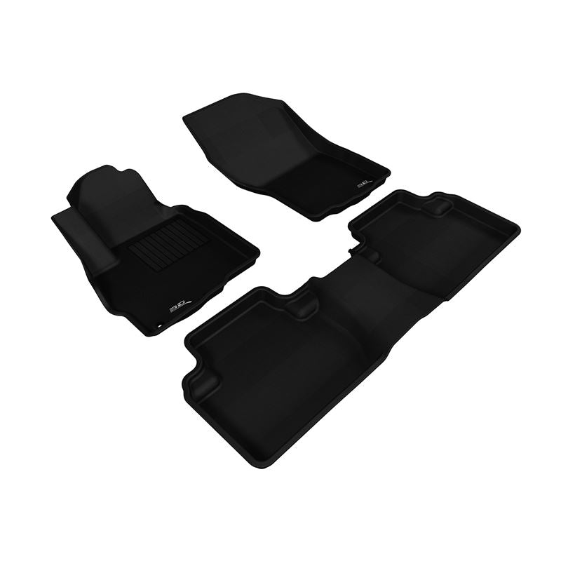 3D Maxpider KAGU Floor Mat, BLACK, 1ST ROW/2ND ROW (L1MT01001509)