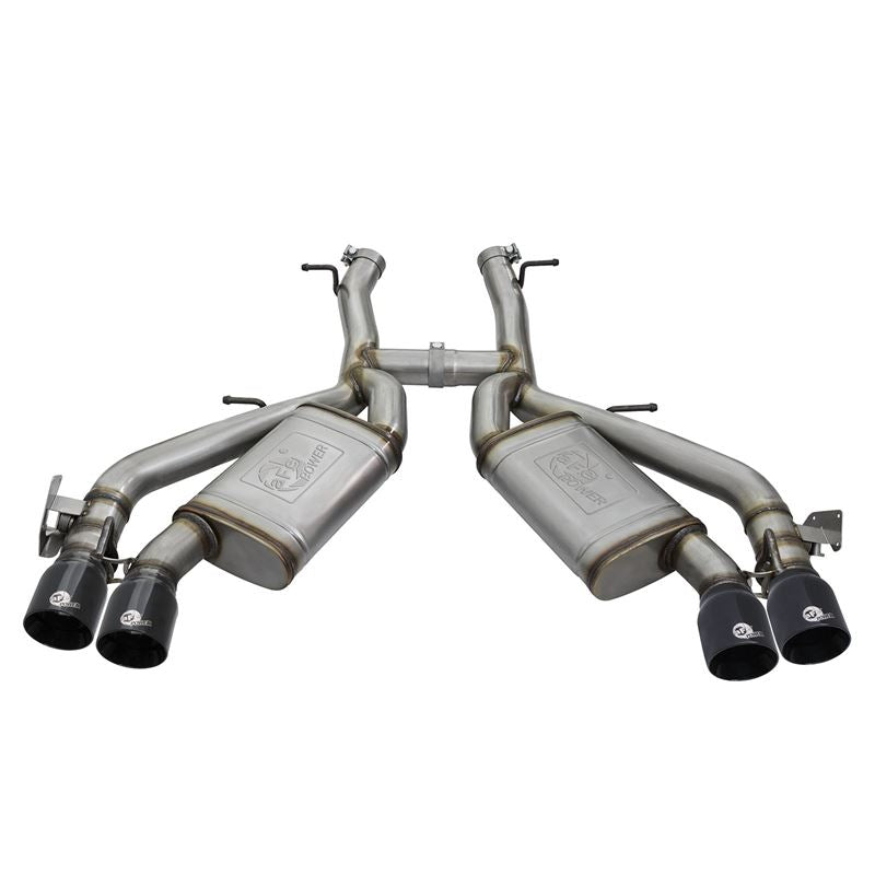 aFe MACH Force-Xp 3 IN 304 Stainless Steel Axle-Back Exhaust System w/Black Tip (49-34068-B)