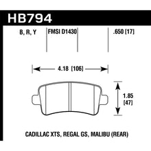 Load image into Gallery viewer, Hawk Performance Performance Ceramic Brake Pads (HB794Z.650)