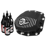 aFe Pro Series Differential Cover Black w/ Machined Fins and Gear Oil (Super 8.8 axle) (46-71181B)