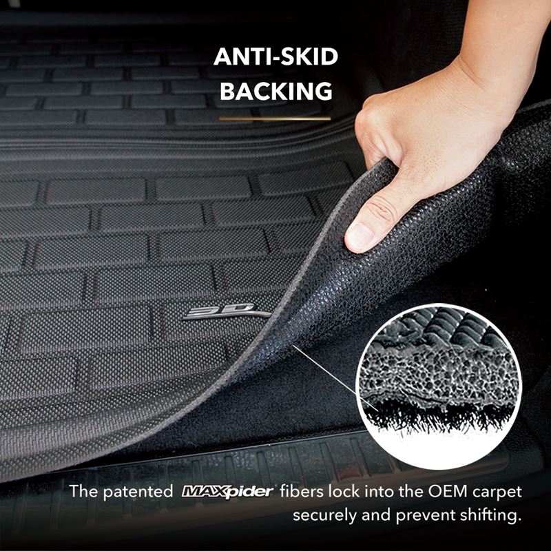 3D Maxpider 10-24 Toyota 4Runner 5-Seat Kagu Black Behind 2nd Row Cargo Liner (M1TY2851309)