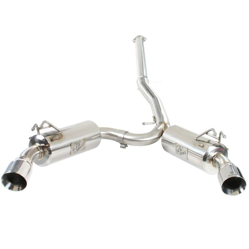 Takeda 3 IN to 2-1/2 IN 304 Stainless Steel Cat-Back Exhaust w/ Polished Tips (49-36701)