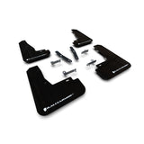 Rally Armor Black UR Mud Flap White Logo for 22-23 Kia EV6 (MF91-UR-BLK-WH)