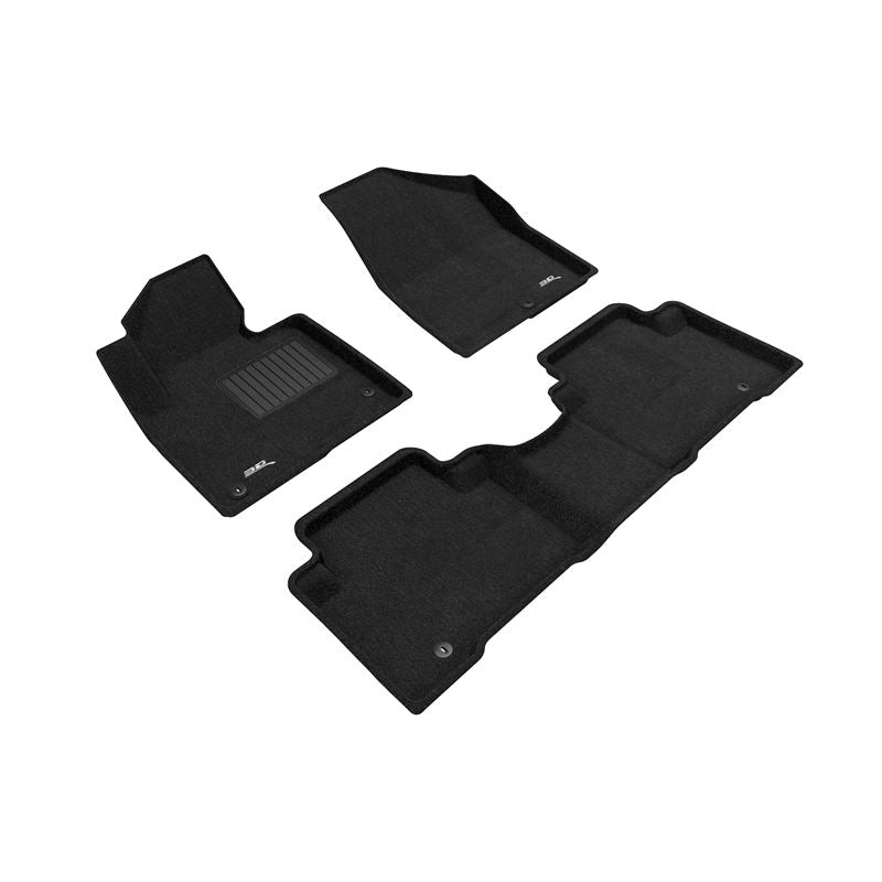 3D Maxpider ELEGANT Floor Mat, BLACK, 1ST ROW/2ND ROW (L1HY01704709)