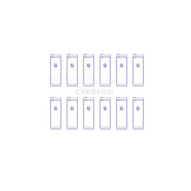 King Engine Bearings Connecting Rod Bearing Set for 2003-2008 Isuzu Ascender (CR6860SI)