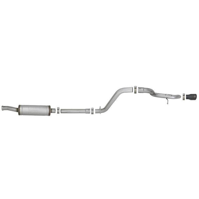 aFe MACH Force-Xp 2-1/2 IN 409 Stainless Steel Axle-Back Hi-Tuck Exhaust Black (49-48075-B)