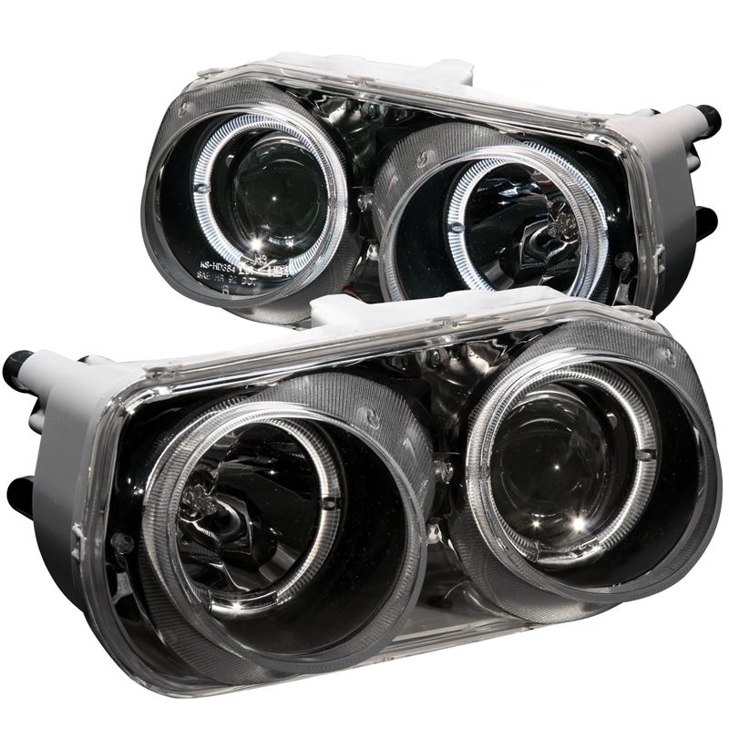 ANZO USA 1994-1997 Acura Integra Projector Headlights w/ Halo Black (121003)