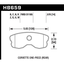Hawk Performance HP Plus Brake Pads (HB659N.570)