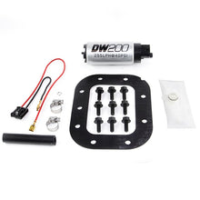 Load image into Gallery viewer, Deatschwerks DW200 series, 255lph in-tank fuel pump w/ install kit (9-201-1027)