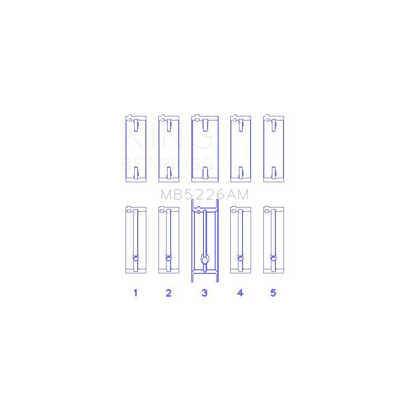 King Engine Bearings Main Bearing Set (MB5226AM)