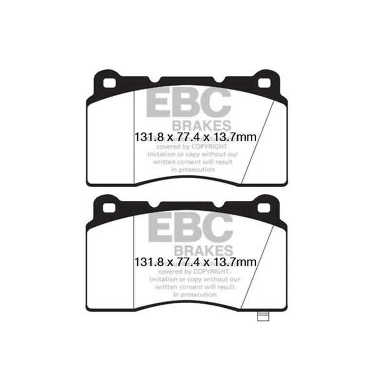 EBC Redstuff Ceramic Low Dust Brake Pads (DP32147C)