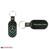 Fabspeed Mercedes Silver Star and Script Carbon Fiber Keyring (FS.MER.SS.CFKR)