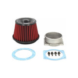 APEXi® Power Round Straight Red Air Filter and Adapter Flange (500-A030)