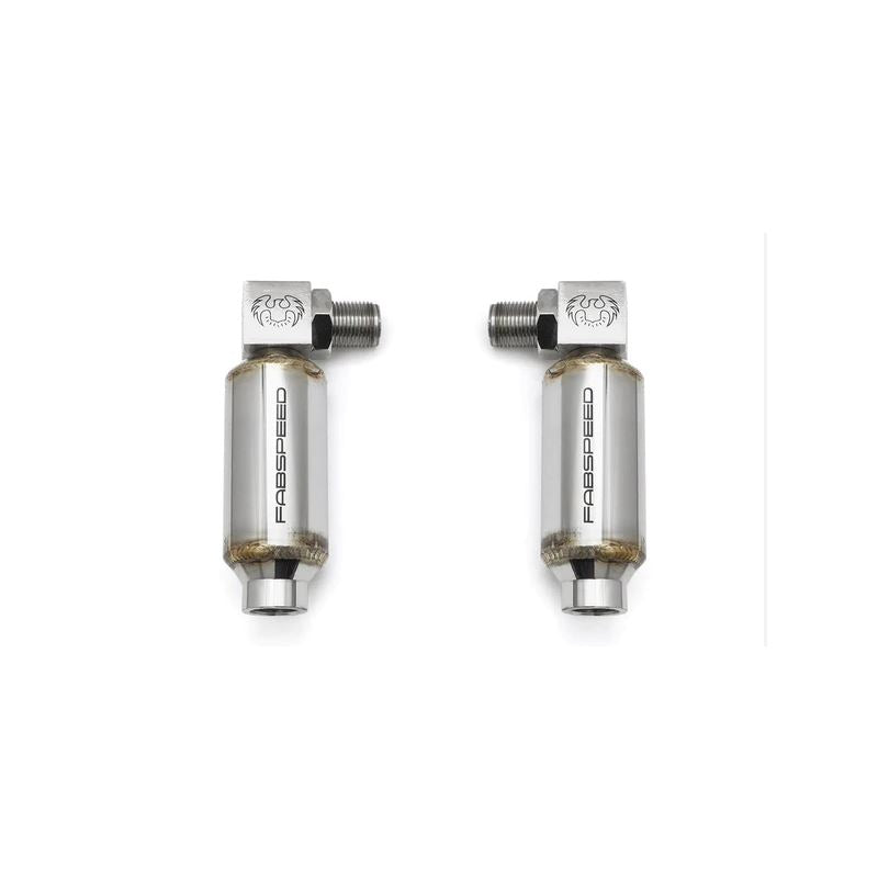 Fabspeed Universal 45 Degree O2 Spacers With Catalytic Converters - Pair (FS.O2CAT45P)