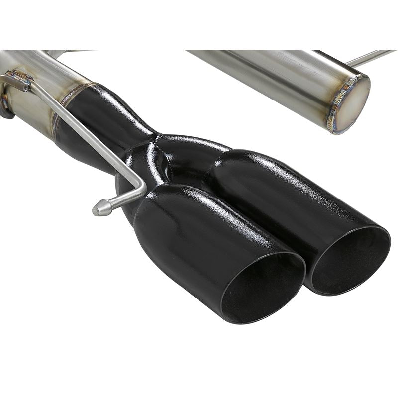 aFe MACH Force-Xp 3 IN 304 Stainless Steel Axle-Back Exhaust System w/Black Tip (49-36302-B)