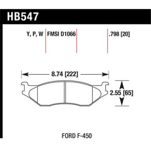 Load image into Gallery viewer, Hawk Performance LTS Brake Pads (HB547Y.798)
