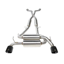 Load image into Gallery viewer, Takeda 2-1/2 IN 304 Stainless Steel Cat-Back Exhaust System w/ Black Tips (49-36103-B)