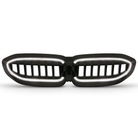 ANZO USA Black Housing Full LED Front Grille w/ Initiation & Running Light for 19-22 BMW 3 Series (901027)