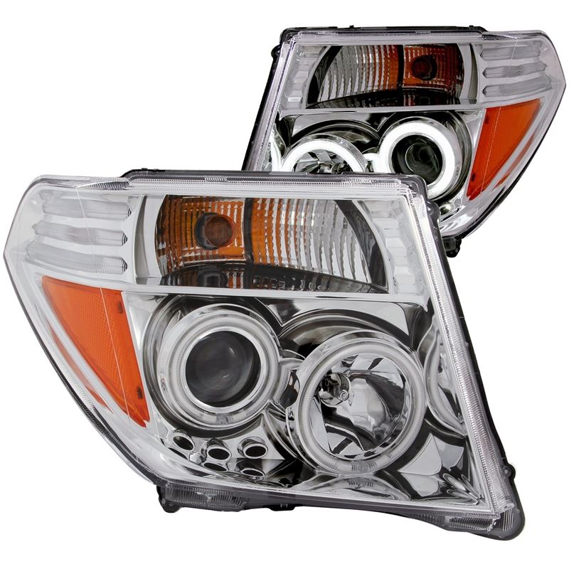 ANZO USA 2005-2008 Nissan Frontier Projector Headlights w/ Halo Chrome (111112)