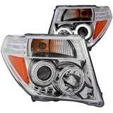 ANZO USA 2005-2008 Nissan Frontier Projector Headlights w/ Halo Chrome (111112)