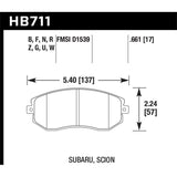 Hawk Performance Performance Ceramic Brake Pads (HB711Z.661)