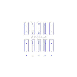 King Engine Bearings Main Bearing Set for 1987-1999 Volkswagen Golf (MB5566AM0.25)