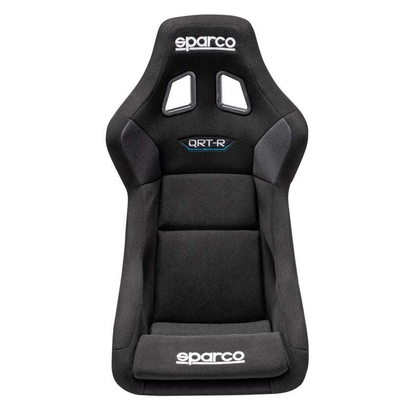 Sparco QRT-R Racing Seats, Black/Black Cloth with Black Stitch (008012RNR)