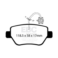 Load image into Gallery viewer, EBC Redstuff Ceramic Low Dust Brake Pads (DP32258C)