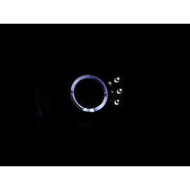 ANZO USA 2003-2006 Honda Element Projector Headlights w/ Halo Black (121432)