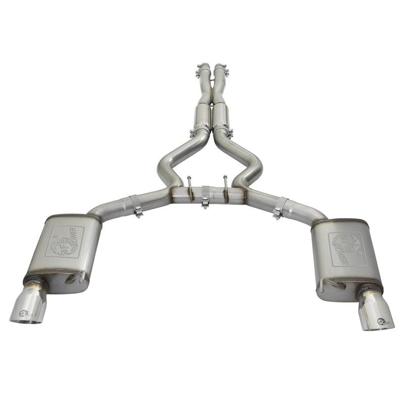 aFe MACH Force-Xp 304 Stainless Steel Cat-Back Exhaust w/ Resonator Polished Tip (49-33087-P)