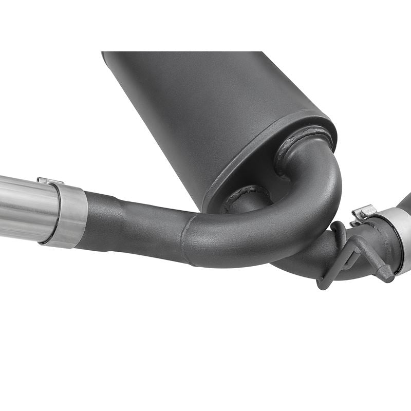 aFe Rebel Series 2-1/2 IN 409 Stainless Steel Cat-Back Exhaust System w/ Black Tips (49-48062-B)