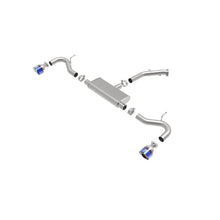 Load image into Gallery viewer, Takeda 2-1/2 IN 409 Stainless Steel Axle-Back Exhaust System w/ Blue Flame Tips (49-47016-L)