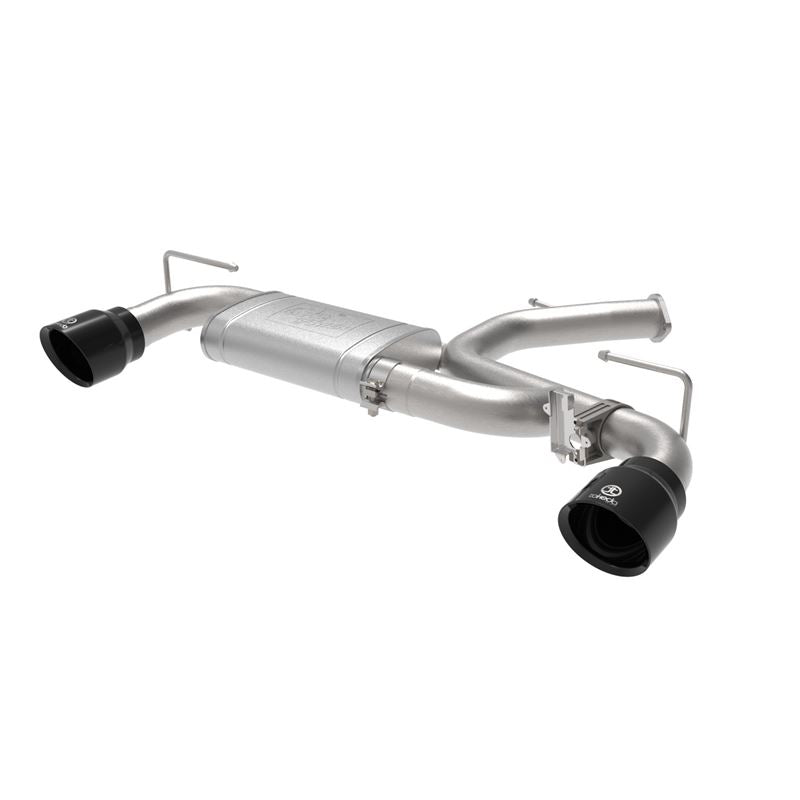 Takeda 3 IN 304 Stainless Steel Axle-Back Exhaust w/ Black Tips (49-37029-B)