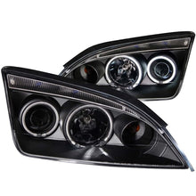 Load image into Gallery viewer, ANZO USA 2005-2007 Ford Focus Projector Headlights w/ Halo Black (121198)