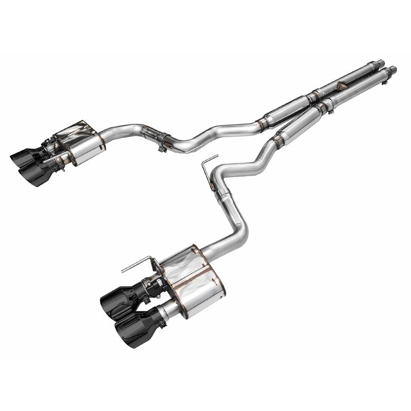 AWE SwitchPath Catback Exhaust w/ Quad Diamond Black Tips for 2024 Ford Mustang Dark Horse S650 RWD (3025-43375)