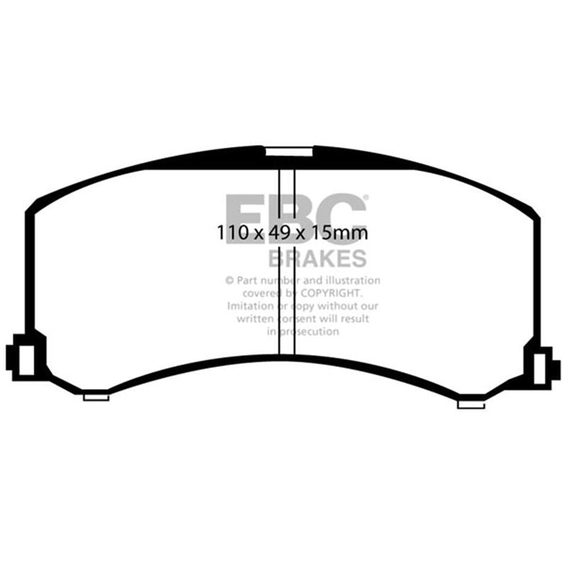 EBC Greenstuff 2000 Series Sport Brake Pads (DP21041)