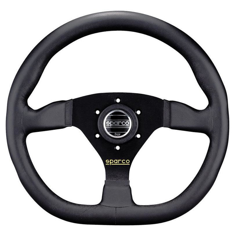 Sparco L360 Racing Steering Wheel, Black Leather (015TRGL1TUV)