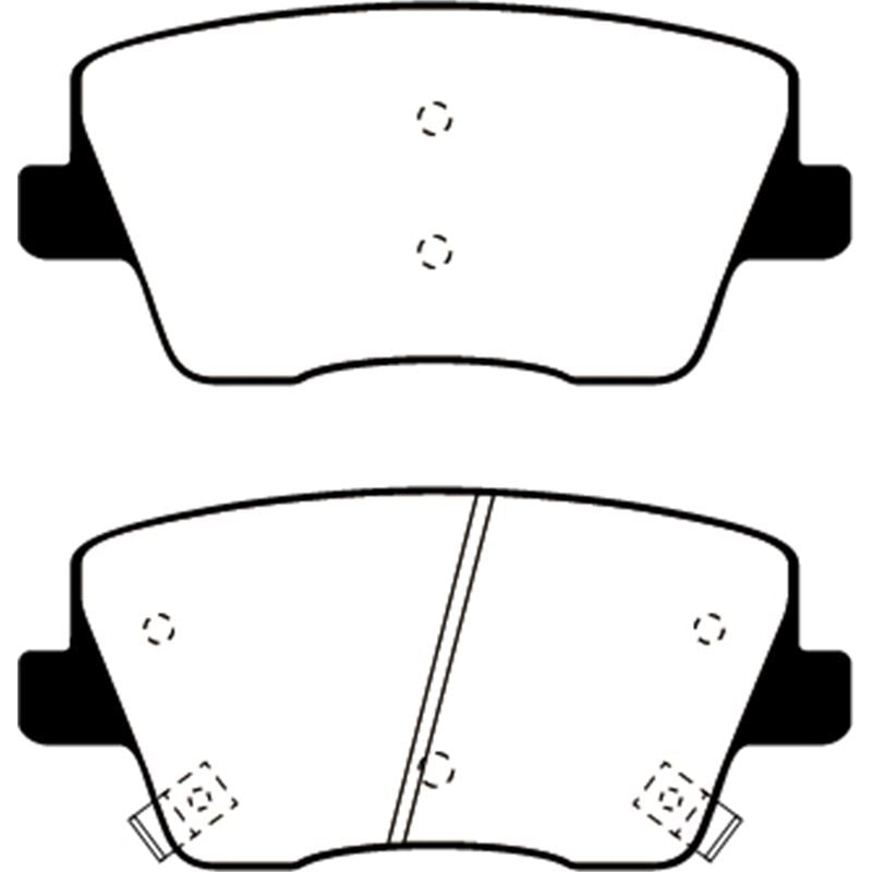 EBC Greenstuff 2000 Series Sport Brake Pads (DP22344)