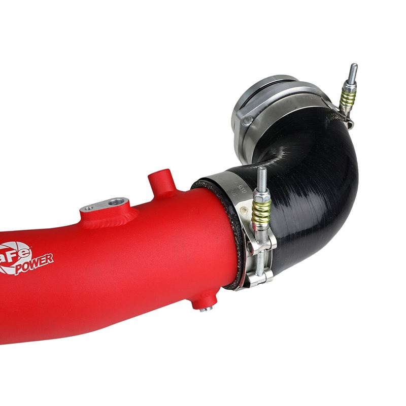 aFe BladeRunner 2-1/2 IN Aluminum Hot Charge Pipe Red (46-20398-R)