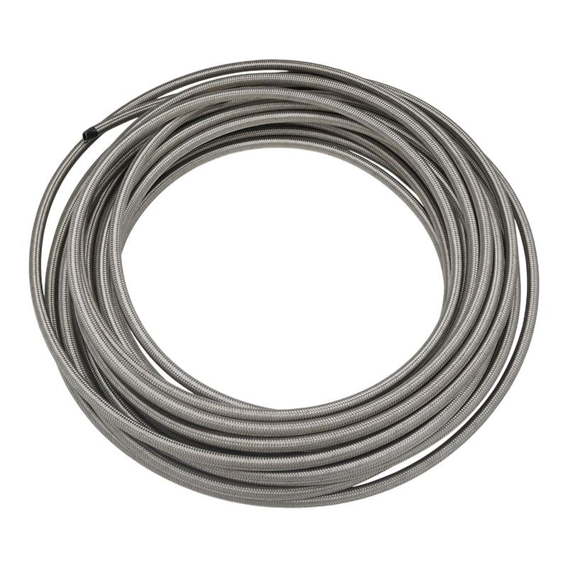 DeatschWerks 6AN Stainless Steel Double Braided CPE Hose - 50ft (6-02-0812-50)