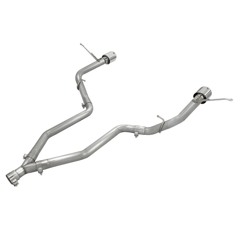 aFe Large Bore-HD 2-1/2in 409 Stainless Steel DPF-Back Exhaust System (49-46235)