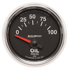 Load image into Gallery viewer, AutoMeter GS 0-100 PSI Short Sweep Electronic Oil Pressure Gauge (3827)