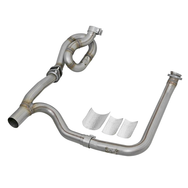 aFe Twisted Steel 409 Stainless Steel Loop-Relocation and Y-Pipe Performance Package (48-46207-PK)