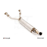 GTHAUS Musa Full Cat-Back Cat-Back LSR Pipe (Front + Mid Section); Stainless Steel (LE0813001)