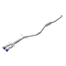 Load image into Gallery viewer, Takeda 2-1/2 IN 304 Stainless Steel Cat-Back Exhaust System w/ Blue Flame Tips (49-36619-L)