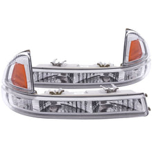 Load image into Gallery viewer, ANZO USA 1997-2004 Dodge Dakota Euro Parking Lights Chrome w/ Amber Reflector (511044)